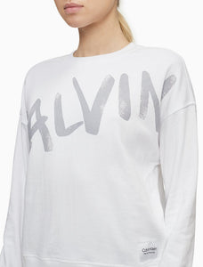 Calvin Klein Performance Brush Logo Crewneck Sweatshirt