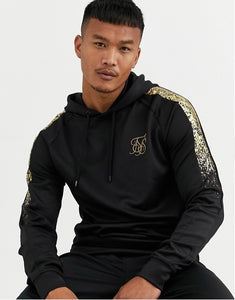 SikSilk Hoodie With Faded Gold Print