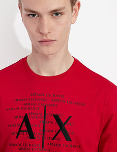 Armani Exchange Cotton Regular Fit Logo Printed T-Shirt