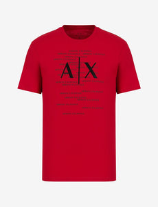 Armani Exchange Cotton Regular Fit Logo Printed T-Shirt
