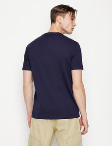 Armani Exchange V-Neck Macro Logo Regular Fit T-Shirt