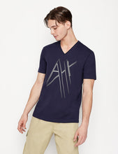 Load image into Gallery viewer, Armani Exchange V-Neck Macro Logo Regular Fit T-Shirt