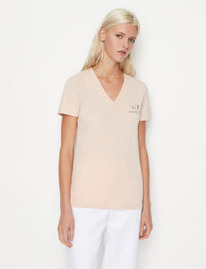Armani Exchange V-Neck Cotton Regular Fit T-Shirt