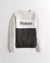 Load image into Gallery viewer, Hollister Colorblock Logo Crewneck Sweatshirt