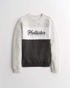 Hollister Colorblock Logo Crewneck Sweatshirt