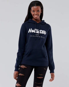 Hollister Applique Logo Hoodie