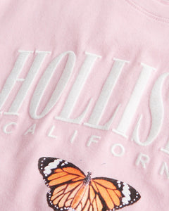 Hollister Embroidered Logo Graphic Tee