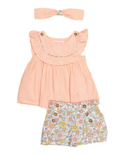 Load image into Gallery viewer, Tommy Bahama Toddler Girls 2pc Floral Short Set With Headband