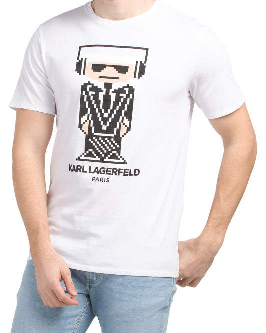 Karl Lagerfeld Paris Lego Character With Headphones T-shirt