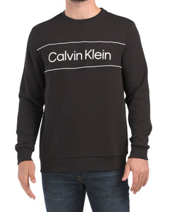 Calvin Klein Iconic Logo Piping Crewneck Sweatshirt – FashOnFire