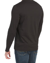 Load image into Gallery viewer, Calvin Klein Long Sleeve Metallic Divided Logo Crew Neck Tee